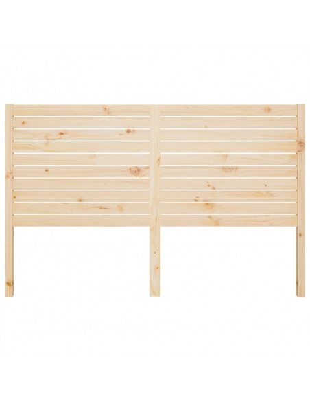Testiera per Letto 156x4x100 cm in Legno Massello di Pino