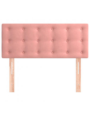 Testiera Rosa 80x5x78/88 cm in Velluto