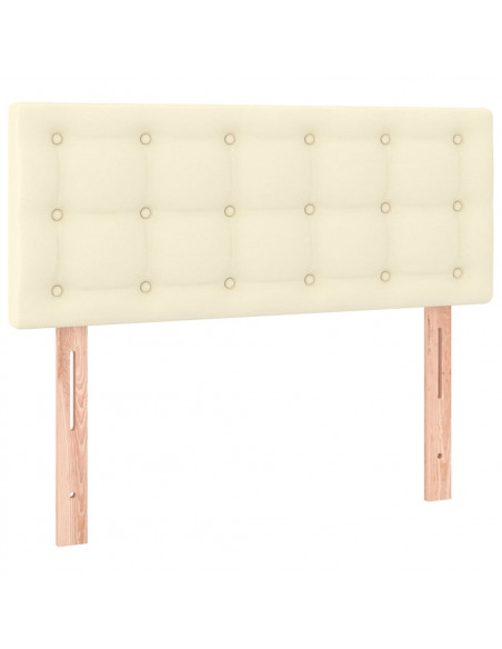 Testiera Crema 80x5x78/88 cm in Similpelle