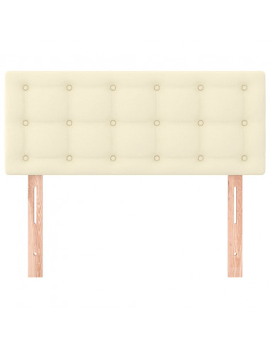 Testiera Crema 80x5x78/88 cm in Similpelle