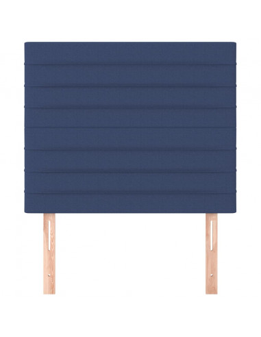Testiera 2 pz Blu 100x5x78/88 cm in Tessuto