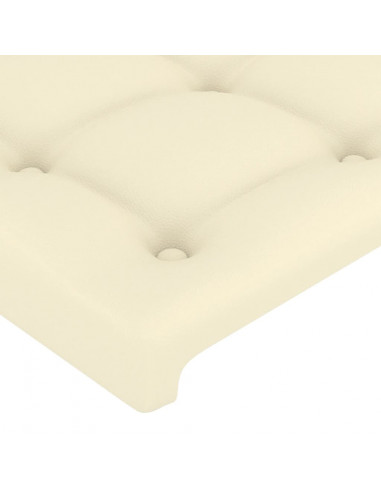 Testiera ad Orecchio Crema 83x23x78/88 cm in Similpelle