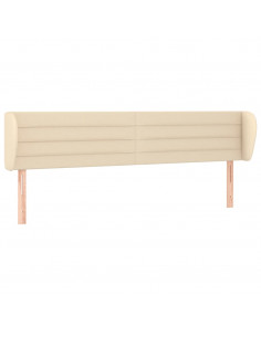 Testiera ad Orecchio Crema 203x23x78/88 cm in Tessuto 2