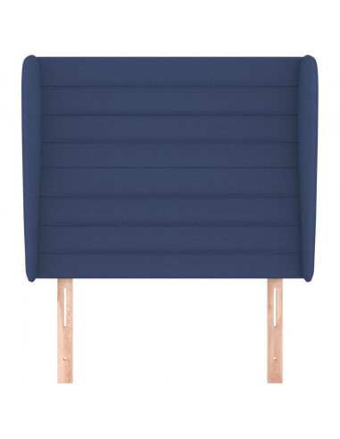 Testiera ad Orecchio Blu 103x23x118/128 cm in Tessuto