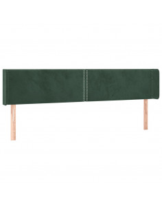 Testiera ad Orecchio Verde Scuro 203x16x78/88 cm in Velluto 2