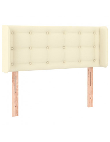 Testiera ad Orecchio Crema 83x16x78/88 cm in Similpelle