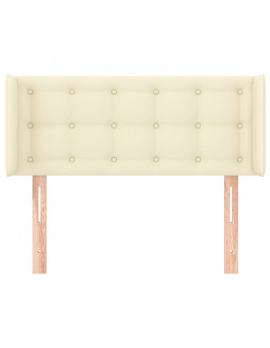 Testiera ad Orecchio Crema 83x16x78/88 cm in Similpelle