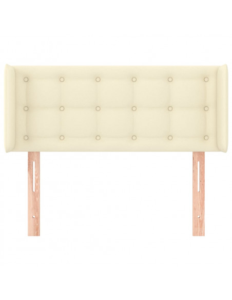 Testiera ad Orecchio Crema 83x16x78/88 cm in Similpelle