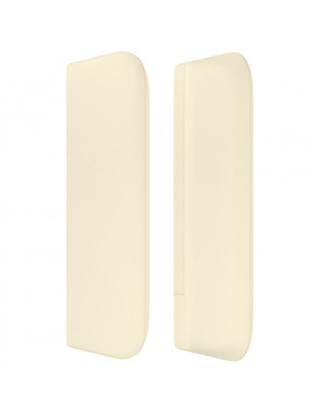 Testiera ad Orecchio Crema 83x16x78/88 cm in Similpelle