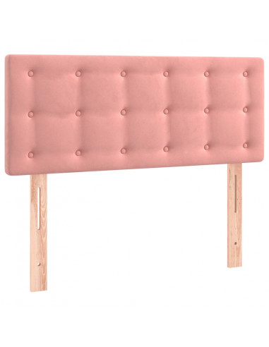 Testiera a LED Rosa 80x5x78/88 cm in Velluto