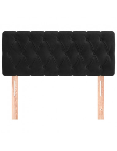 Testiere Nero 100 x 7 x 78/88 cm in Velluto