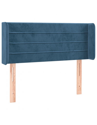 Testiera a LED Blu scuro 93x16x78/88 cm in Velluto
