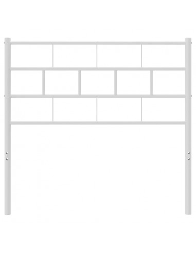 Testiera in Metallo Bianco 107 cm