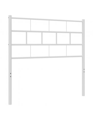 Testiera in Metallo Bianco 80 cm