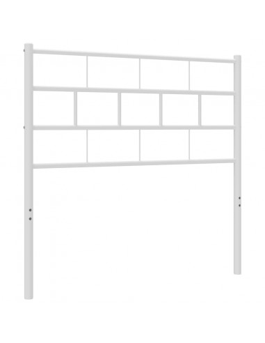 Testiera in Metallo Bianco 100 cm