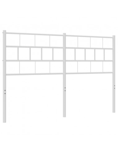 Testiera in Metallo Bianco 120 cm