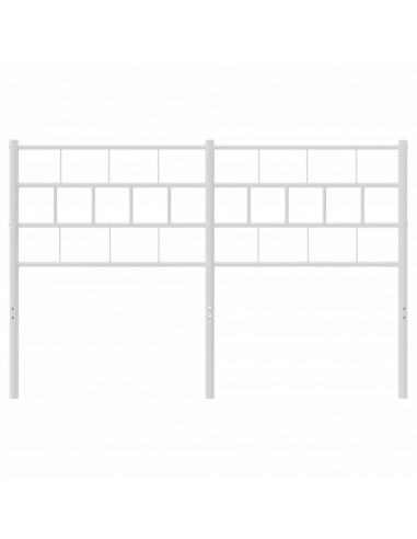 Testiera in Metallo Bianco 120 cm