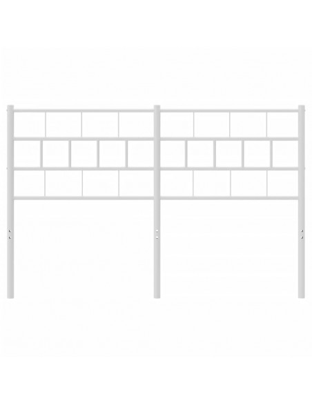 Testiera in Metallo Bianco 120 cm