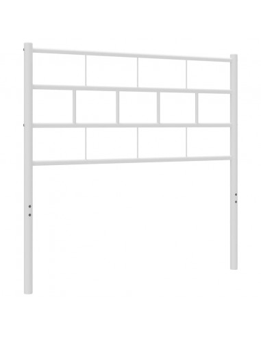 Testiera in Metallo Bianco 75 cm