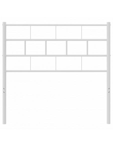 Testiera in Metallo Bianco 75 cm
