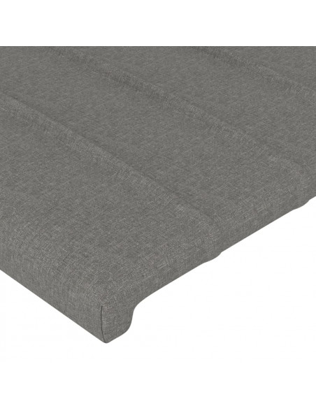 Testiere 4 pz Grigio Scuro 72x5x78/88 cm in Tessuto
