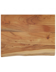 Mensola a Muro 40x30x2,5cm Rettangolare Legno Acacia Bordi Vivi 2