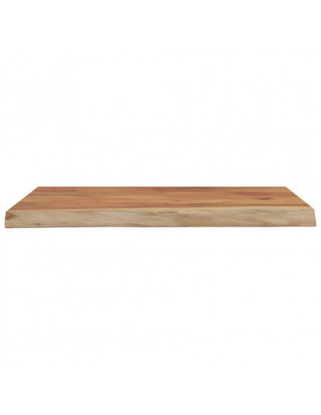 Mensola a Muro 40x30x2,5cm Rettangolare Legno Acacia Bordi Vivi