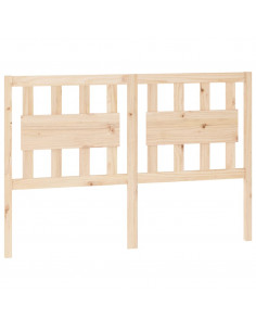 Testiera per Letto 140,5x4x100 cm in Legno Massello di Pino 2