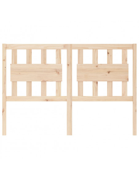 Testiera per Letto 140,5x4x100 cm in Legno Massello di Pino