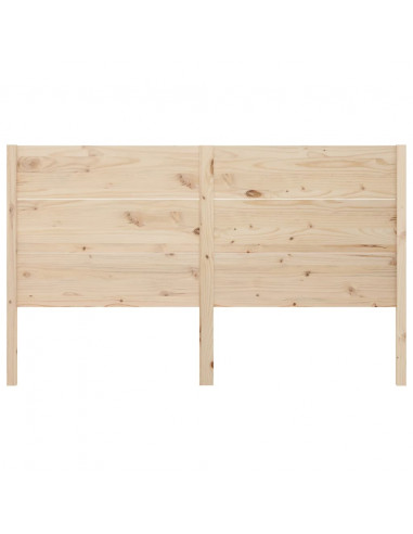 Testiera per Letto 166x4x100 cm in Legno Massello di Pino