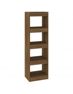Libreria/Divisorio Rovere Marrone 40x30x135 cm 2