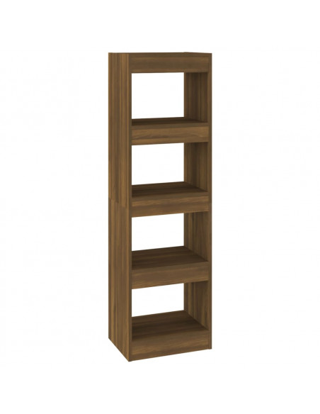 Libreria/Divisorio Rovere Marrone 40x30x135 cm