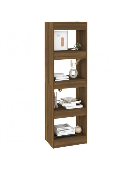 Libreria/Divisorio Rovere Marrone 40x30x135 cm