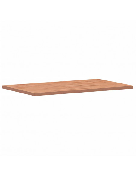Piano Bagno 100x60x2,5 cm in Legno Massello di Faggio