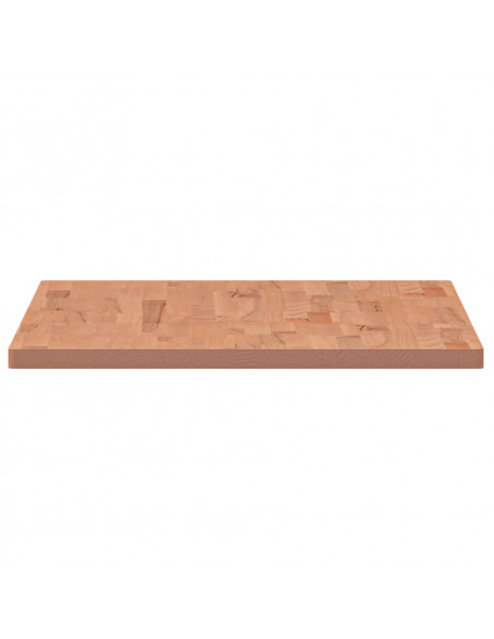 Piano Bagno 100x60x2,5 cm in Legno Massello di Faggio