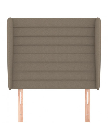 Testiera ad Orecchio Tortora 93x23x118/128 cm in Tessuto