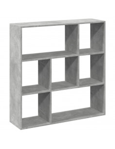 Libreria Divisorio Grigio Cemento 102x29x103,5 cm in Truciolato 2