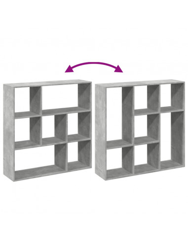 Libreria Divisorio Grigio Cemento 102x29x103,5 cm in Truciolato