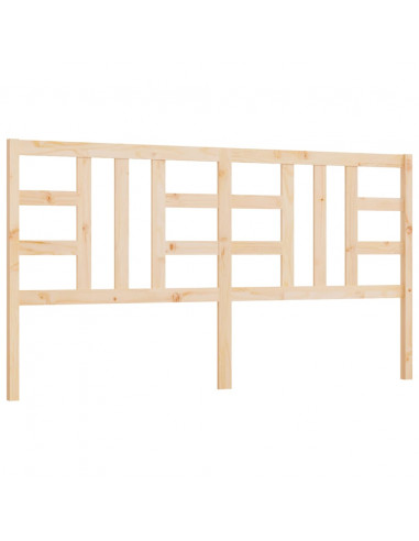 Testiera per Letto 206x4x100 cm in Legno Massello di Pino