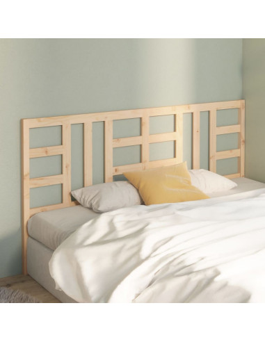 Testiera per Letto 206x4x100 cm in Legno Massello di Pino