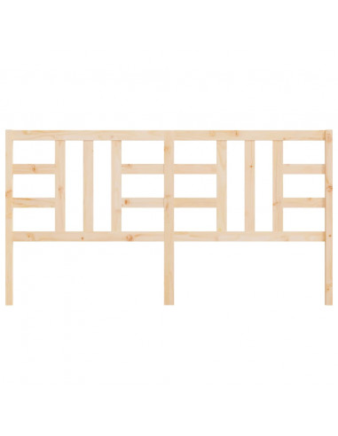 Testiera per Letto 206x4x100 cm in Legno Massello di Pino