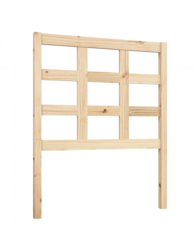 Testiera per Letto 80,5x4x100 cm in Legno Massello di Pino