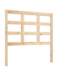 Testiera per Letto 95,5x4x100 cm in Legno Massello di Pino 2