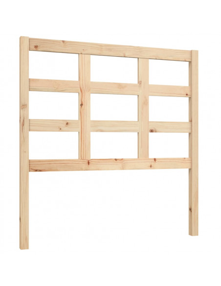 Testiera per Letto 95,5x4x100 cm in Legno Massello di Pino