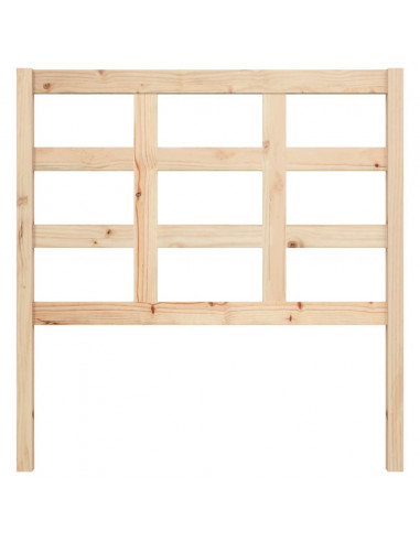 Testiera per Letto 95,5x4x100 cm in Legno Massello di Pino