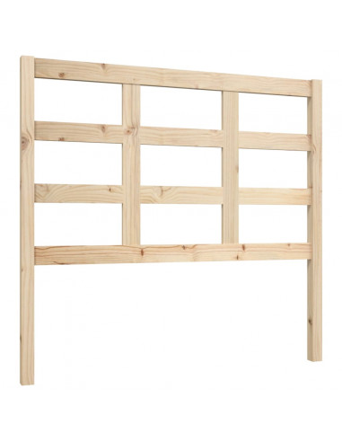 Testiera per Letto 105,5x4x100 cm in Legno Massello di Pino