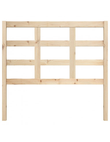 Testiera per Letto 105,5x4x100 cm in Legno Massello di Pino