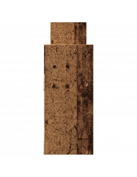 Mobile a Parete 100x18x40 cm Legno Antico in Legno Multistrato