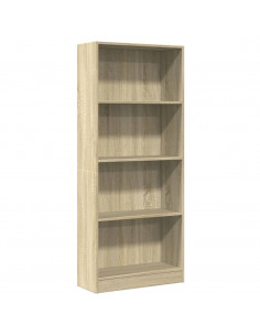 Libreria Rovere Sonoma 60x24x143 cm in Legno Multistrato 2
