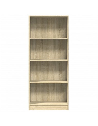 Libreria Rovere Sonoma 60x24x143 cm in Legno Multistrato